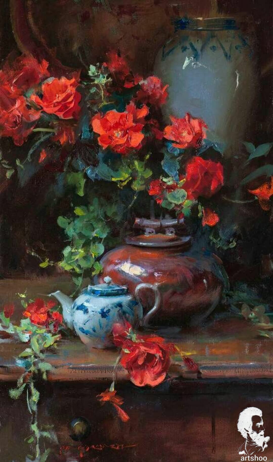 آموزش نقاشی رنگ روغن